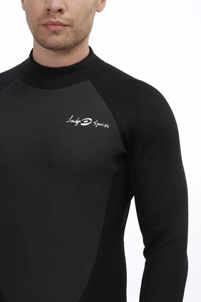 
Manufacturer Wholesale Custom Logo 3mm Neoprene Triathlon Watersport Surfing Full Body Black Diving Wetsuit 