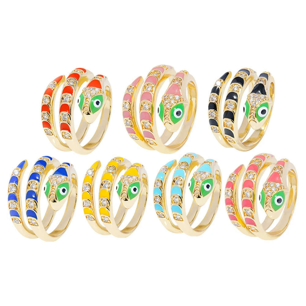 Wholesale Beach Foot Jewelry Set 18K Gold Plated Cubic Zirconia Open Tail Adjustable Toe Butterfly Cross Snake Rings for Women