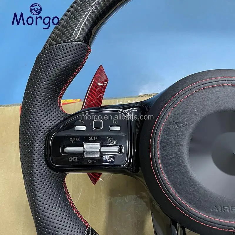Custom carbon fiber Steering Wheel Upgrade Fit for Mercedes benz AMG W204 205 B C E G CL GL S Class  Steering Wheel
