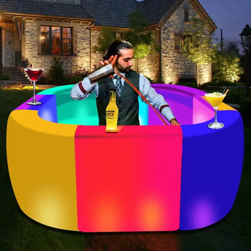 
JS2027 customized product illuminated mobile Furniture LED /portable led bar/light bar counter 