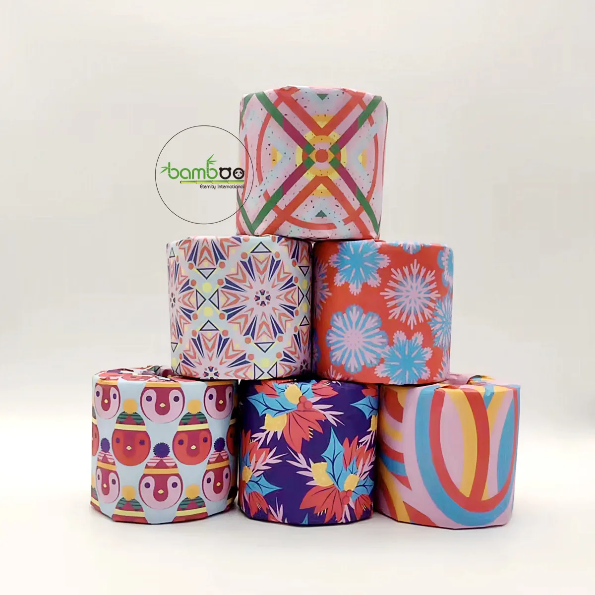 Manufacturer Wholesale 1/2/3/4 Layers Printed Core Bathroom Tissue/toilet Paper/toilet Tissue Rolls