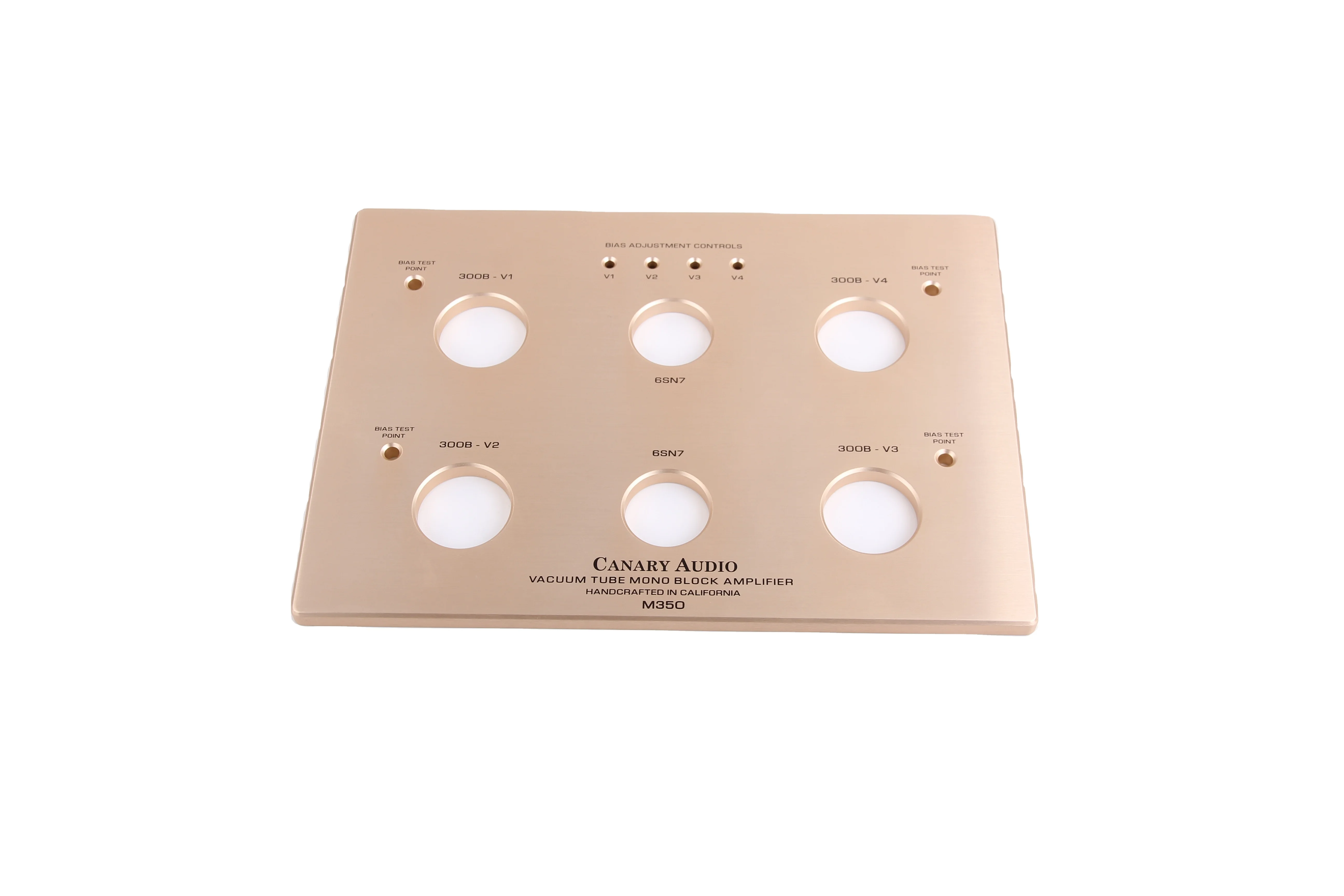 Custom made audio aluminum front panels