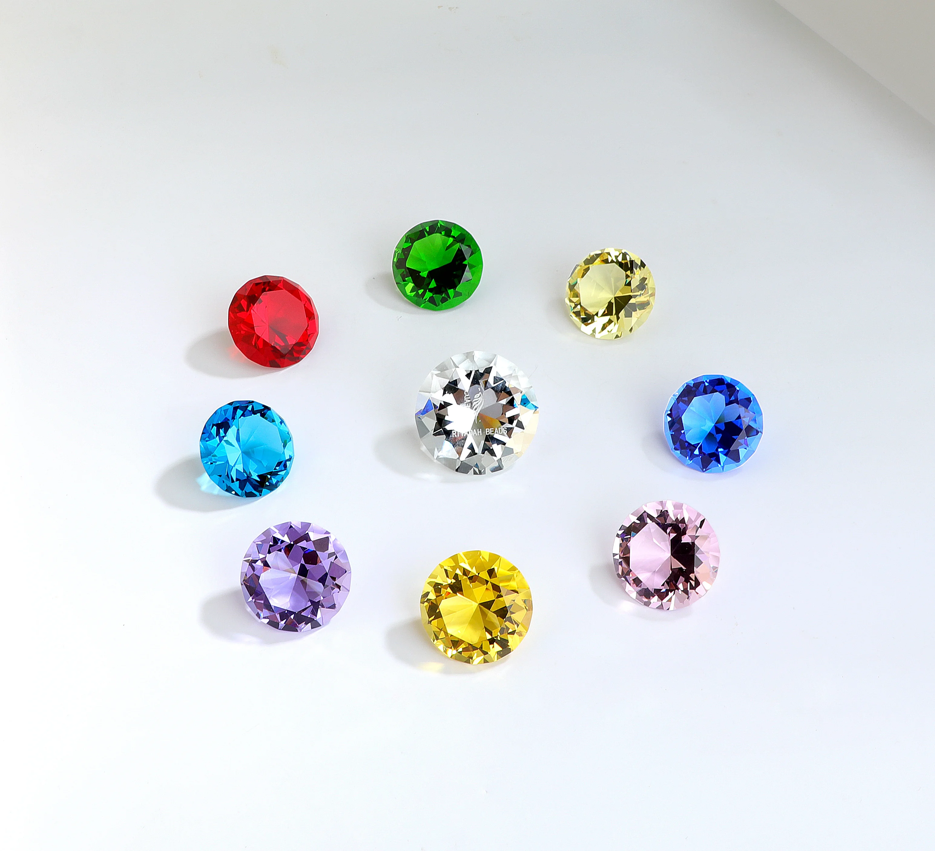 low price multi colour crystal diamond Support samples custom crystal diamonds