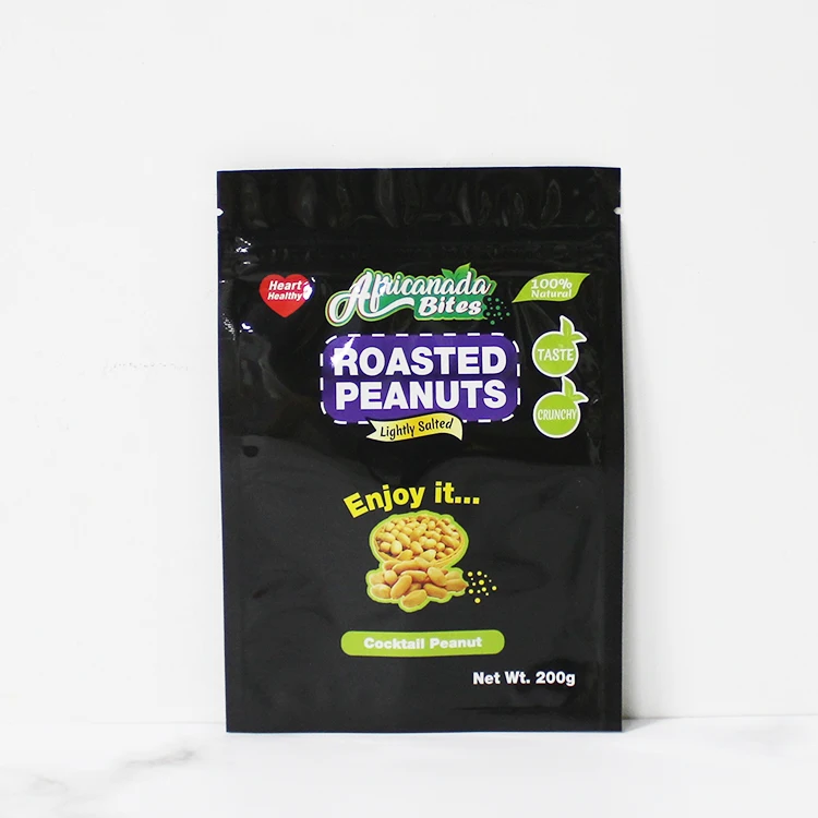 Insulated Zipper Bag 3 Side Sealing Low Moq Three Seal Sealed Flat Pouch Packaging With Window Digital Printed