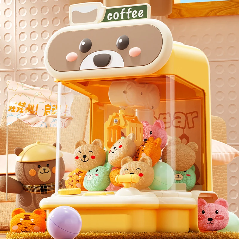 Candy Grabber Prize Dispenser Toys Electronic Arcade Claw Game Machine Music Light Claw Machine for Kids