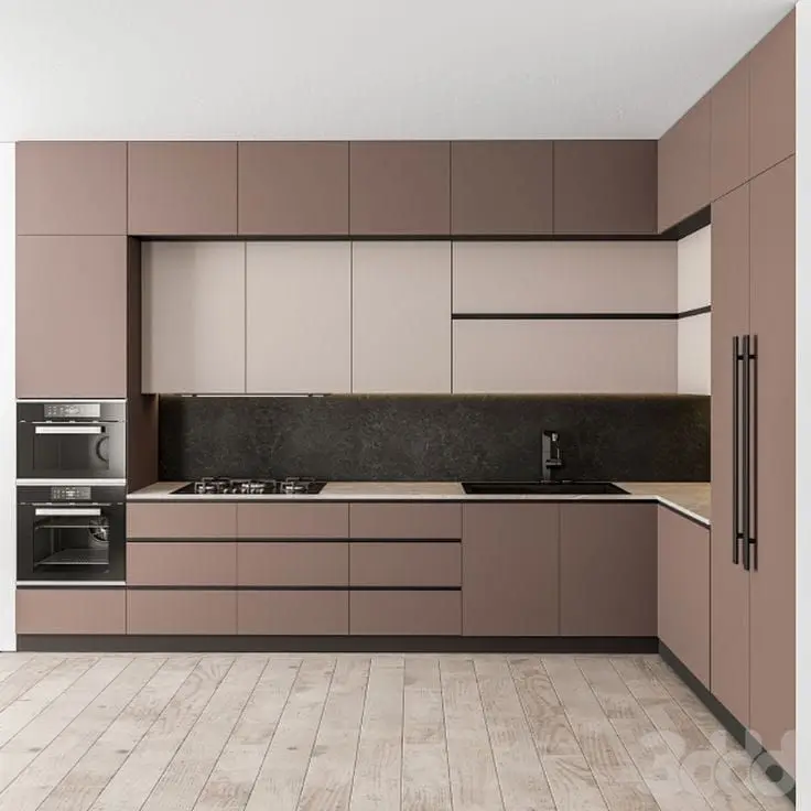 CBMmart Kitchen Room Furniture Cheap high gloss lacquer Door RTA Modular Modern Designs Kitchen Cabinet Complete Sets
