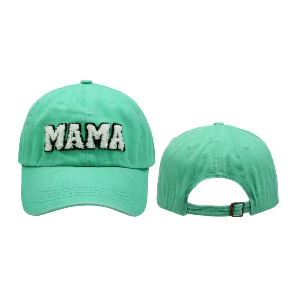 New Arrival Adjustable Washed Cotton Embroidered MAMA Dad Hat Sports Hats for Women