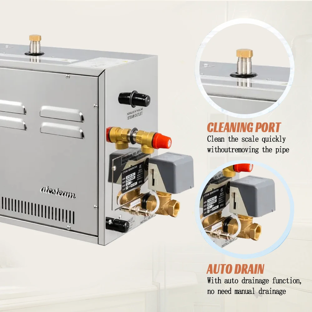 3kw 5kw 6kw 7kw 8kw 9kw 12kw 15kw 18kw 21kw Shower Portable Steam Generator Sauna Bath Steam Generator For Steam Room