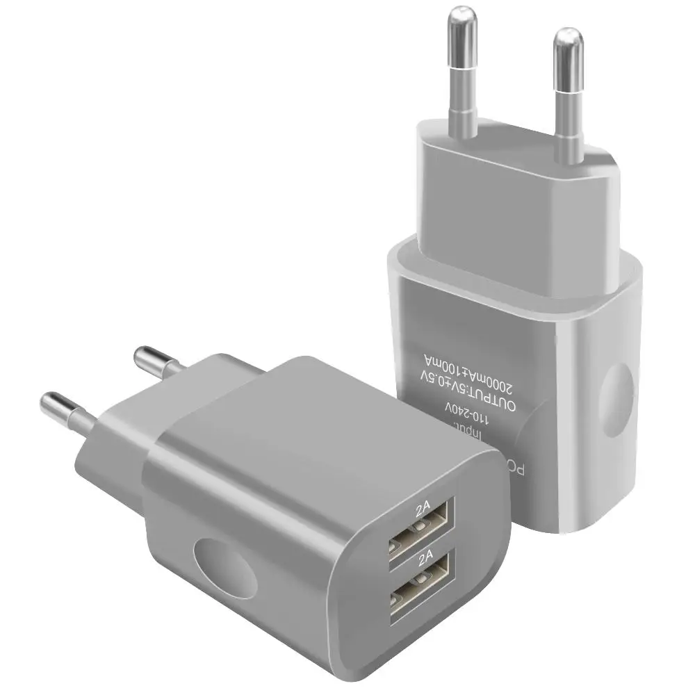 
Mobile phone single dual port usb wall charger adapter US EU AU plug 10W 2A 5W 1A for iphone X 8 7 6 5 plus samsung S8 S9 Note 9 