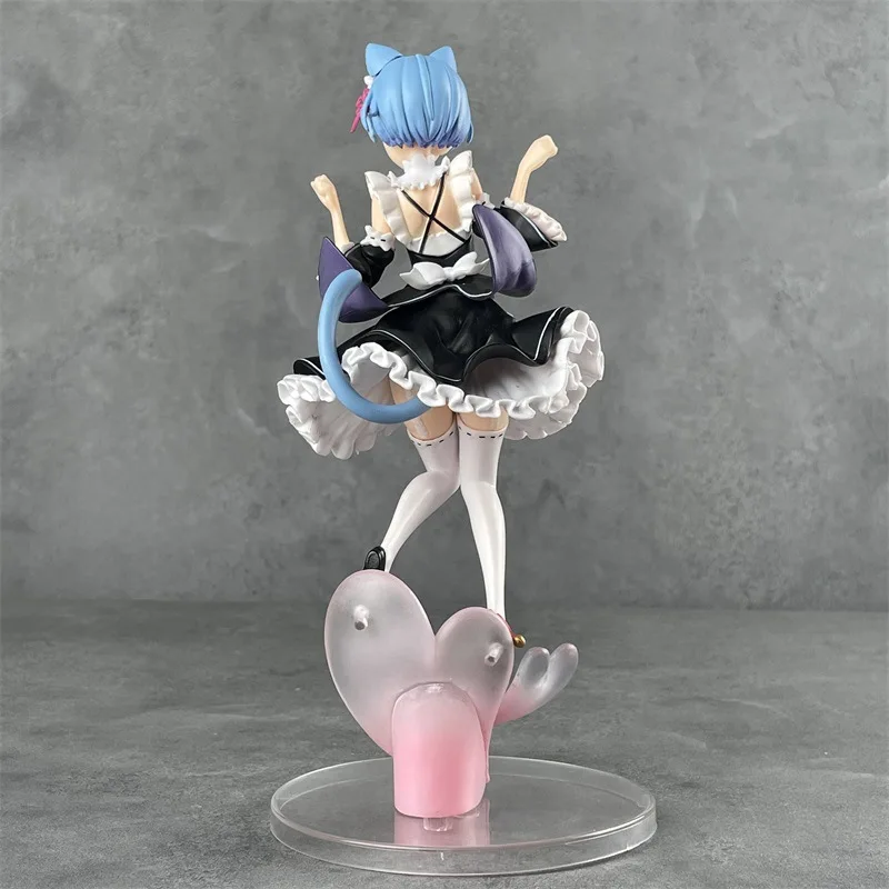 PVC Exquisite Model Ornaments Gift Re Zero-Starting Life In Another World Maid Cat Ear Rem Hand Figure