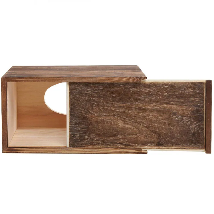 Weight Holder Napkin Bamboo Wooden Tissue Box