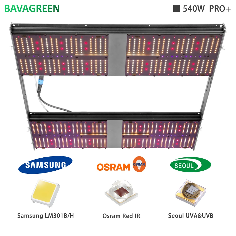 BAVAGREEN full spectrum planting grow light Samsung lm301h 540w ir uv uvb  wifi remote greenhouse hydroponic garden grow light