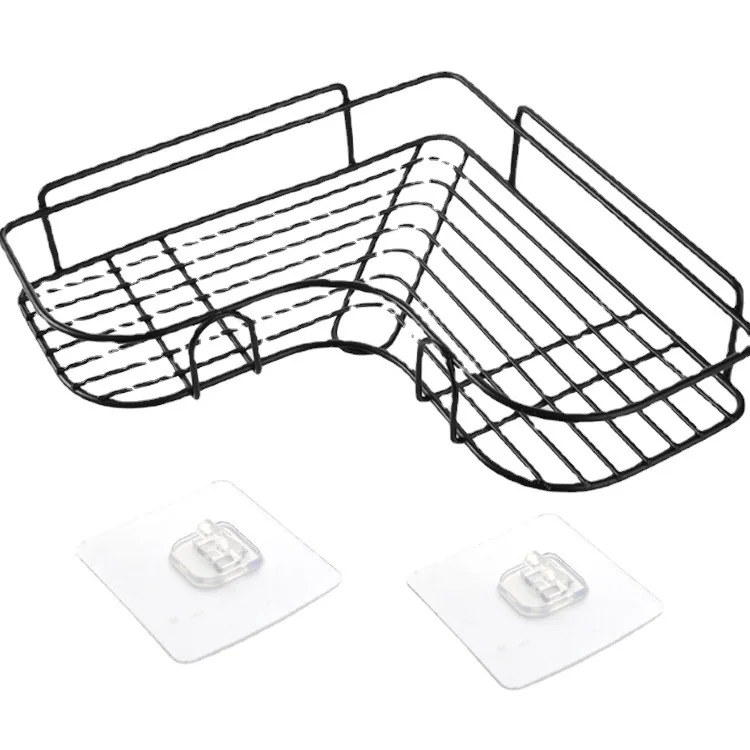 Superior not drilling over washing machine storage triangle iron shelves& racks bathroom corner shelf