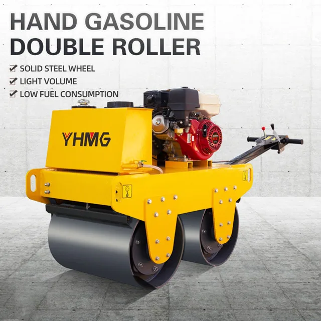 600mm Double Drum Walk Behind Road Roller Hand Held Soil Compactor