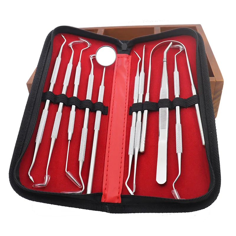 2022  hot selling Stainless Steel  Dental Cleaning Tools  / Dentist Tool Kit /  Caler Hygiene Kit  set
