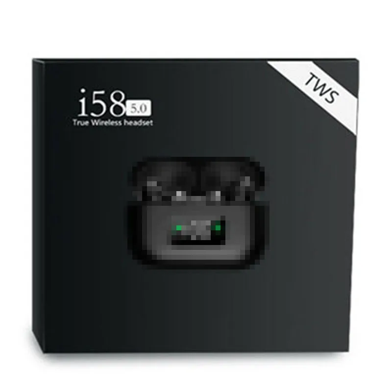 Беспроводная гарнитура i58 Pro 3 TWS 5,0, стерео наушники-вкладыши с выдвижным окошком, гарнитура со светодиодным дисплеем питания, звонки Siri
