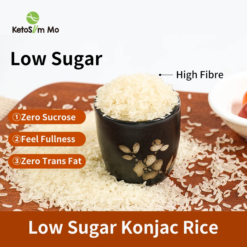 Natural Fresh Low Sugar Shirataki Konnyaku Konjac Dry Dried Rice