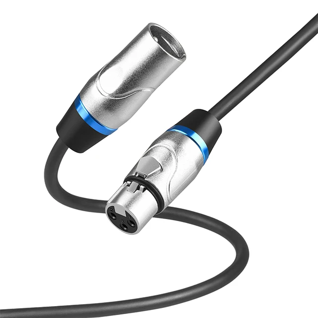 2022 New Zinc alloy Xlr Micro Microphone Cable Balanced dmx kabel 10 meter shure xlr 3 pines Male To Female 1M 1.5M 3M 5M