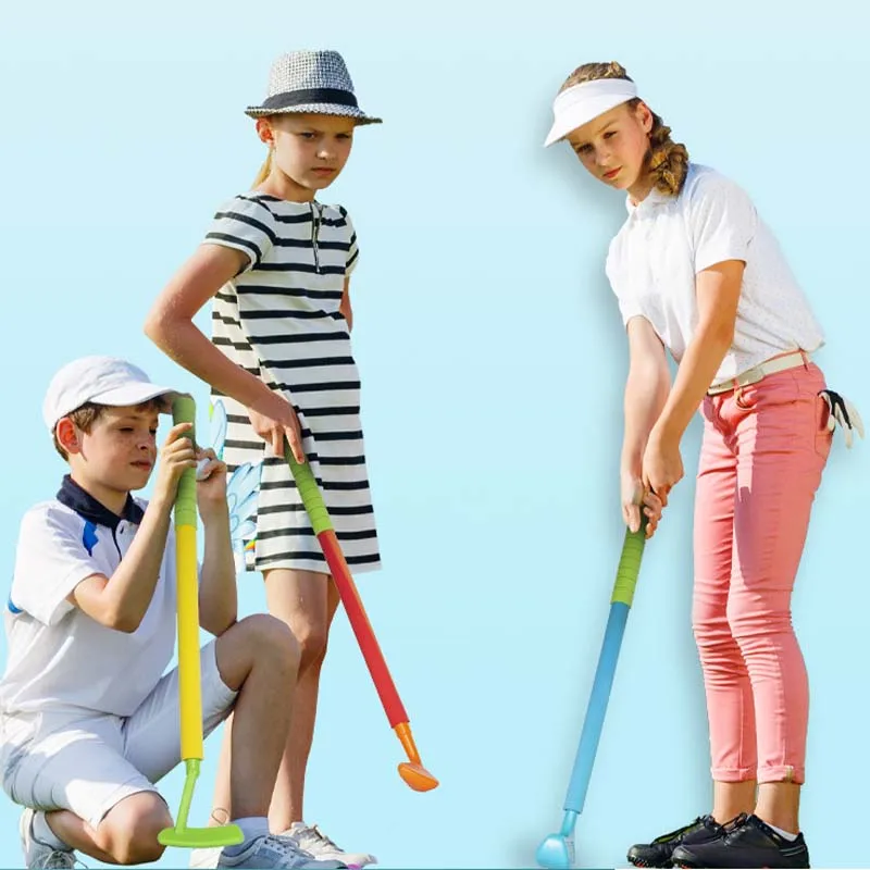 Golf club set kids indoor interaction fitness exercise golf ball toy package educational toy game set