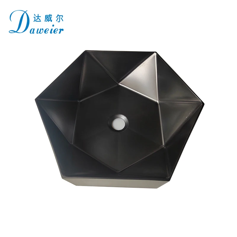 modern single bowl hand wash basin bathroom stainless steel black countertop basin sink