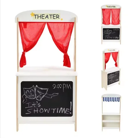Hot Sale Pretend Wooden Toys Children Story Educational Toys Puppet Theatre Toy Juguetes
