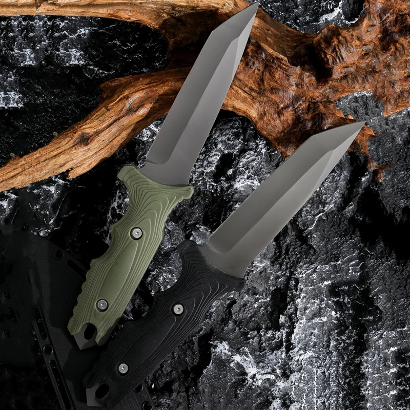 Multi-Function Outdoor Knife Sharpener Okapi Outdoor Knife Hunting Knife Outdoor