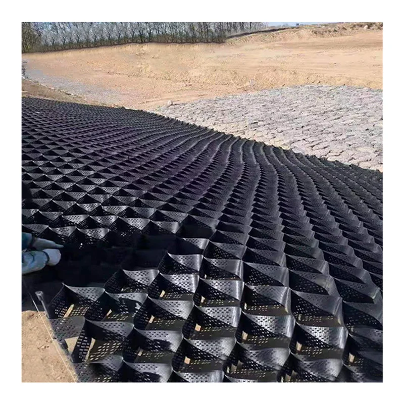 Plastic Driveway Gravel Grid Geocells Road Construction Geocell Ground Grid Paver For Soil Stabilization Geocell Retaining Walls