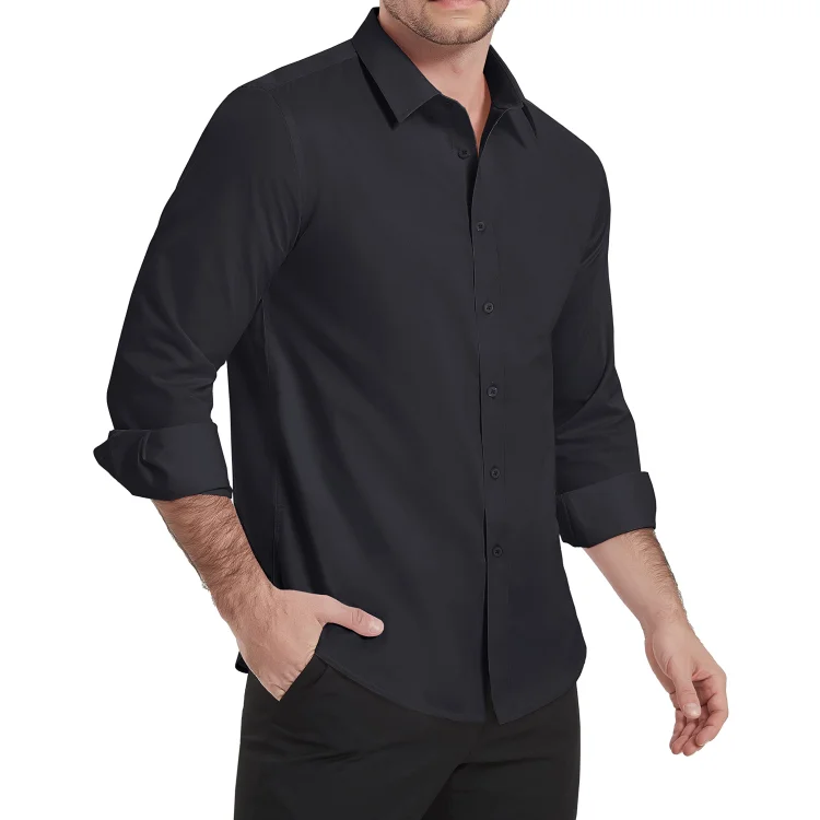 OEM ODM Designed Men Dress Shirt Long Sleeve High Quality Business Formal Dress Shirts