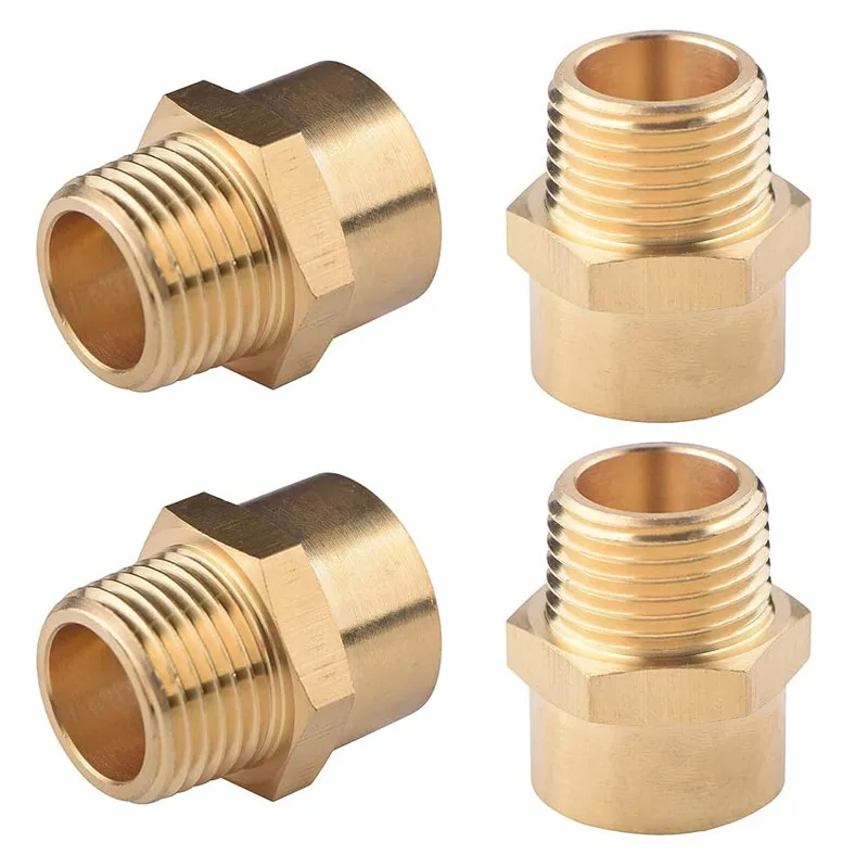 Brass Pipe Fitting Hose Adapter 1/2' BSP Female To 1/2' NPT Male Adapter