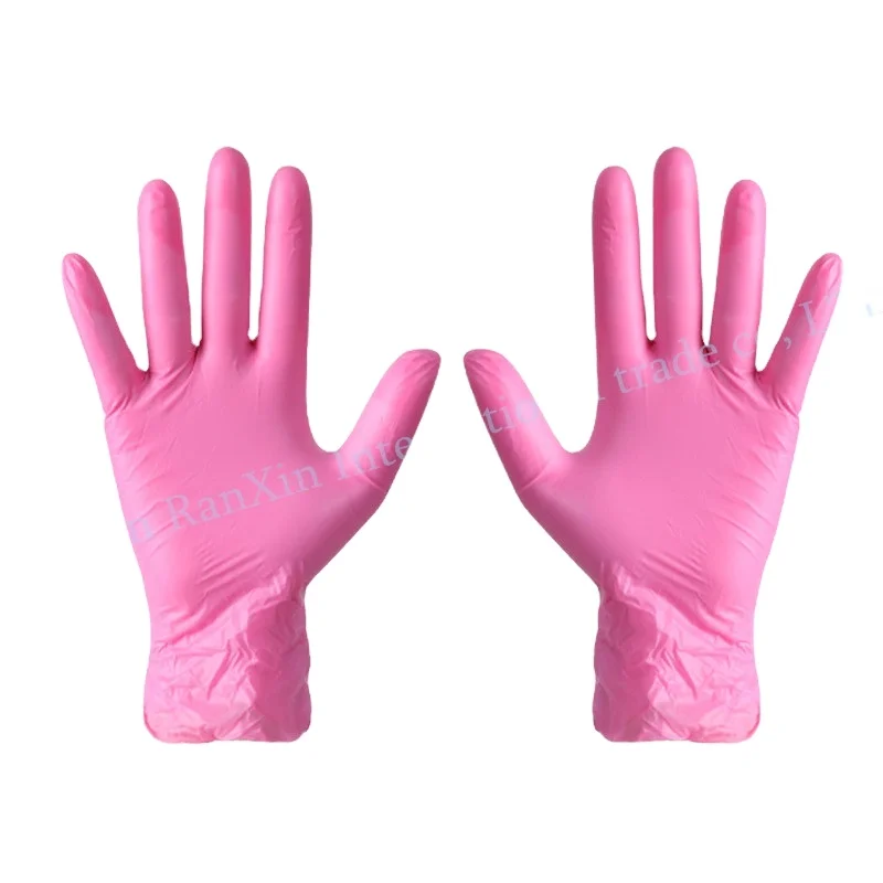 Disposable Blue Nitrile Glove Heavy Duty Work Examination Medical Nitrile Gloves