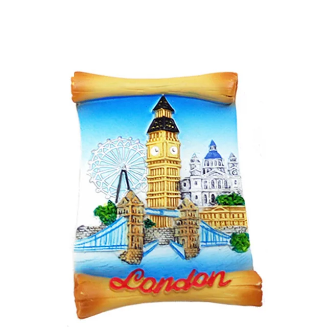 3D Resin Magnets Custom Design London Souvenir Gifts Polyresin Fridge Magnet For Home Decor