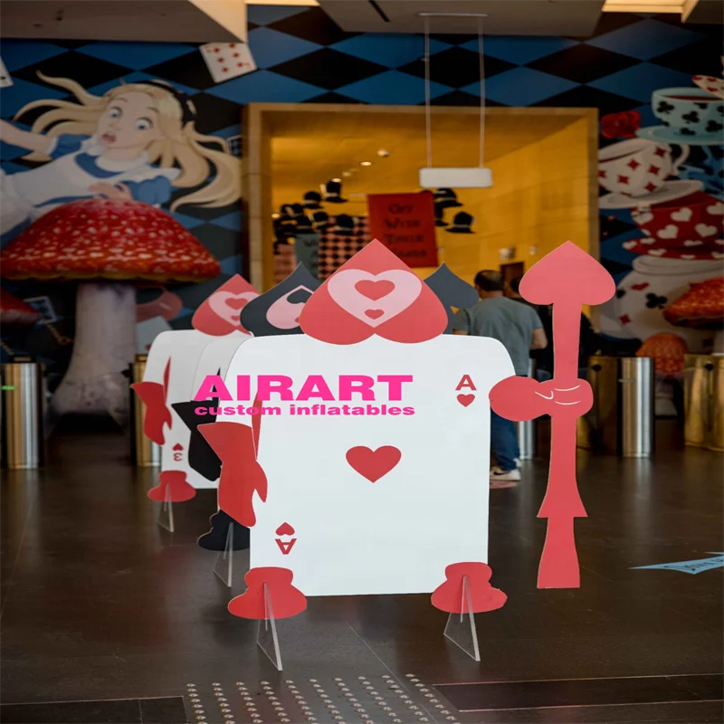 Mall event decoration Alice in Wonderland Inflatable Mushroom combo