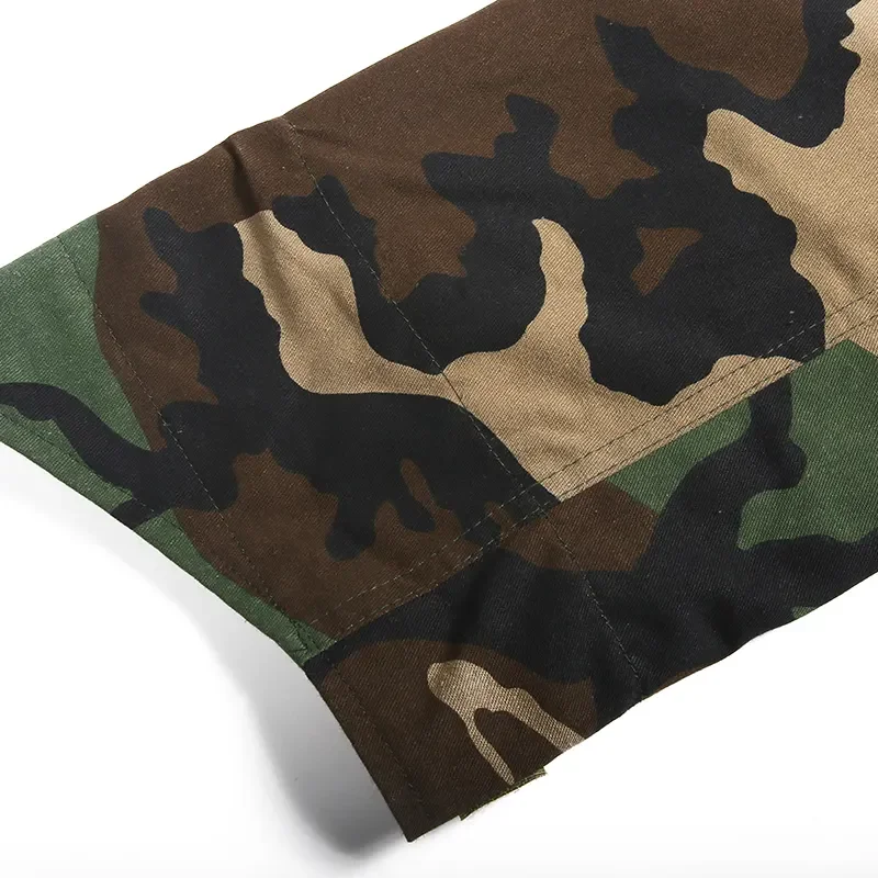 Custom Olive Green Camouflage M65 Jacket Outdoor Camo Tactical Uniform M65 Field Jacket American