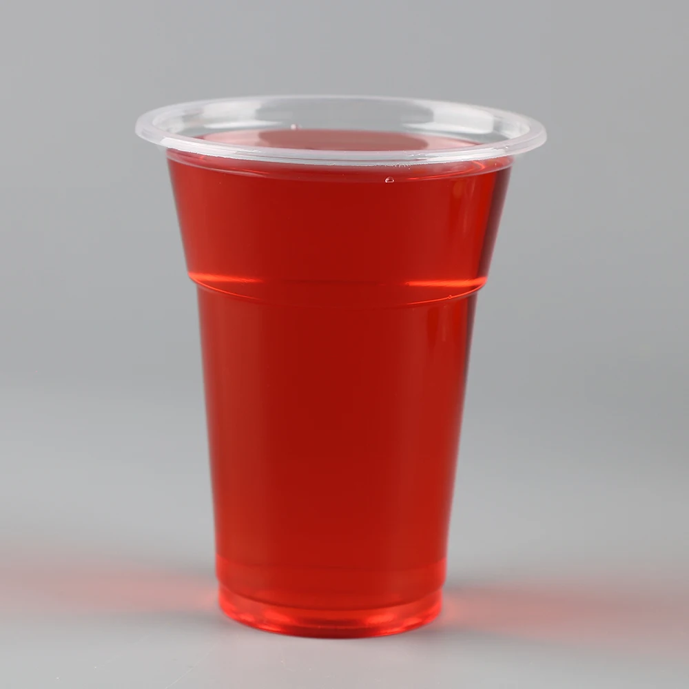 400ml 400P Disposable Clear Transparent PP Plastic Cup 14oz Single Wall Style for Bubble Boba Milk Tea Coffee 2000pcs per Carton