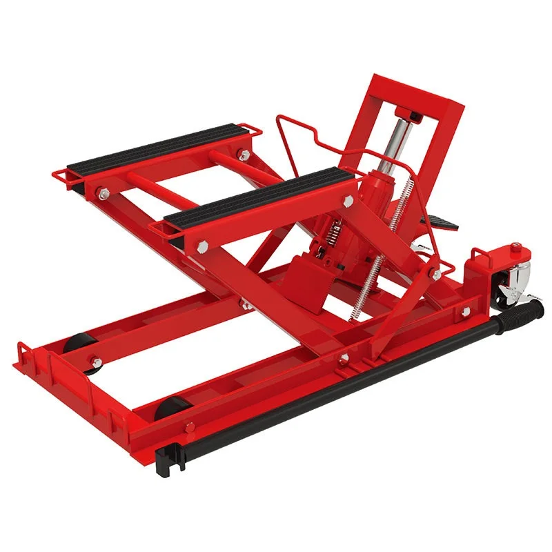  HICEN Other Penumatic Tools Four Steel Wheels Hydraulic 680KG ATV Motorcycle Maintenance Lifting