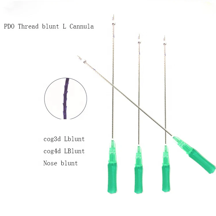 Tiara PDO Thread Lift Korea / 360R Bidirection Cog Type/L-Type Blunt  (21G*100mm)