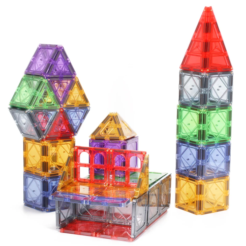 New Design Magnetic Plastic Building Blocks Tile Letters Building Toys for Children