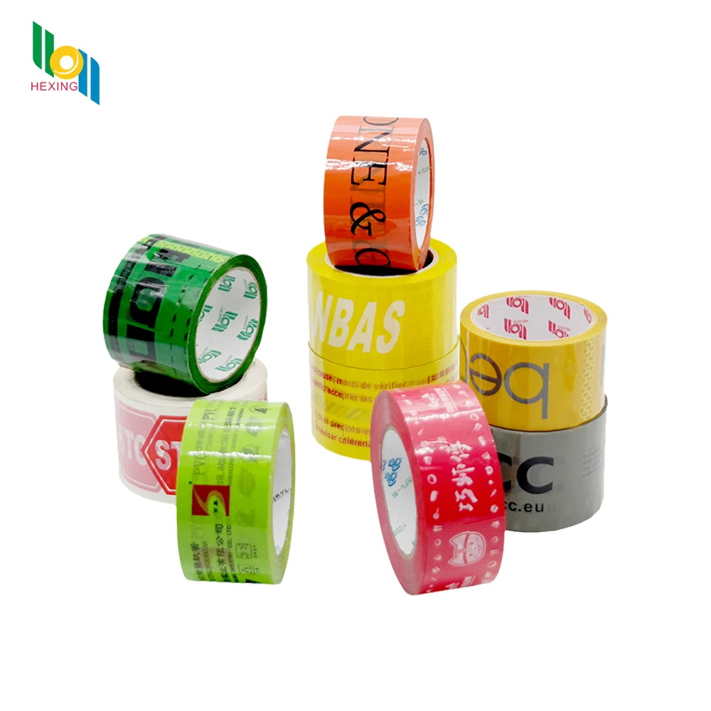 custom Printed tape Strong China opp adhesive custom logo Printed Design Bopp Color Adhesive packing Tape