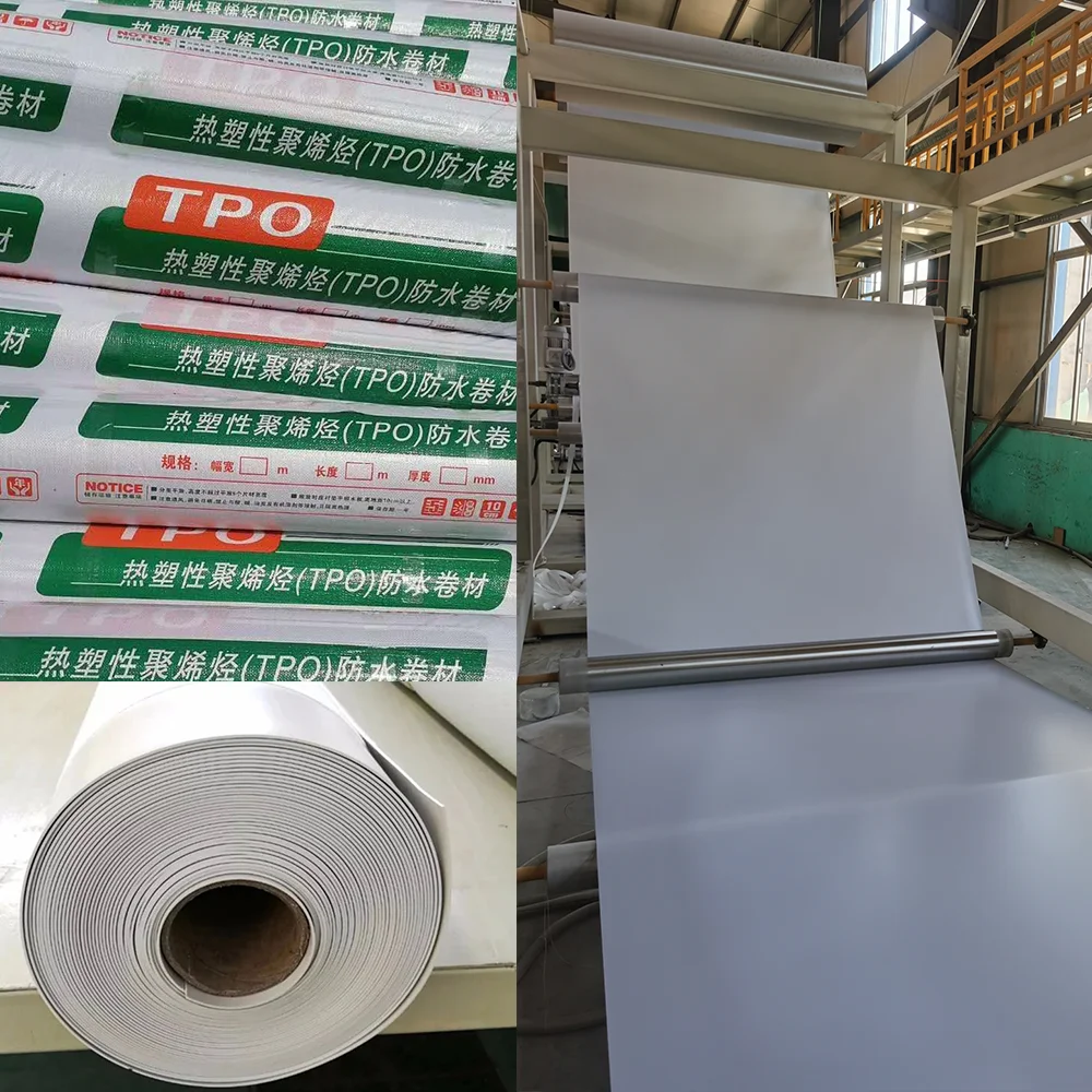 Eco Friendly Self Adhesive Waterproof Membrane Roofing Underlay Tpo Waterproofing Membrane