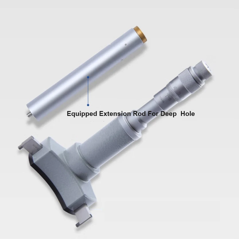 Промышленный уровень 0,005 мм градуирование 50-100 мм 3-точечный внутренний микрометр набор
