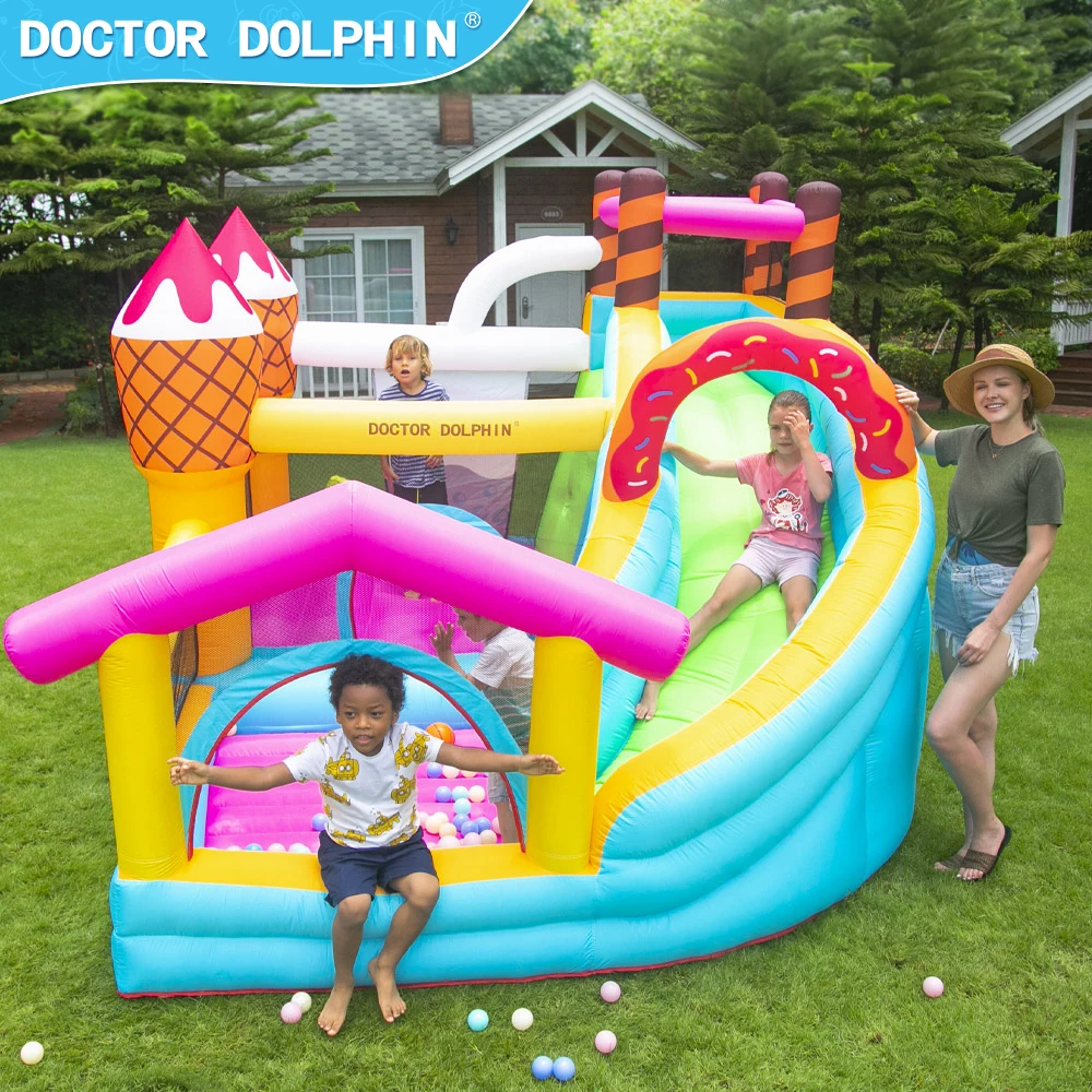 Doctor Dolphin children commercial kids slide Jumping bounce house bouncer castles inflatable bouncy castle