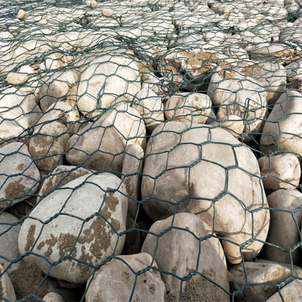 2m x 1m x 1m standard galvanized hexagon mesh gabion basket sizes gabion wire mesh basket