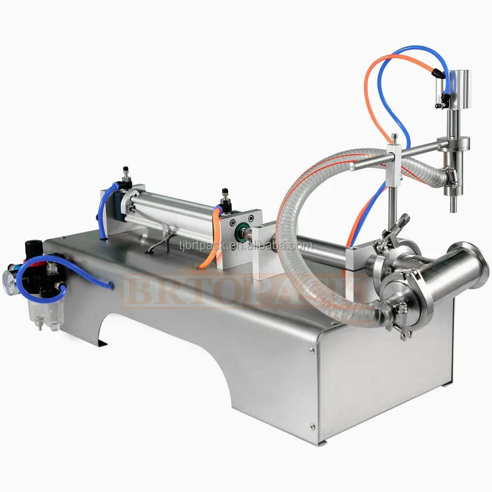 Pneumatic Piston Liquid Filler 250-5000ML Shampoo Water Wine Milk Juice Vinegar Oil Detergent Soap Filling Machine