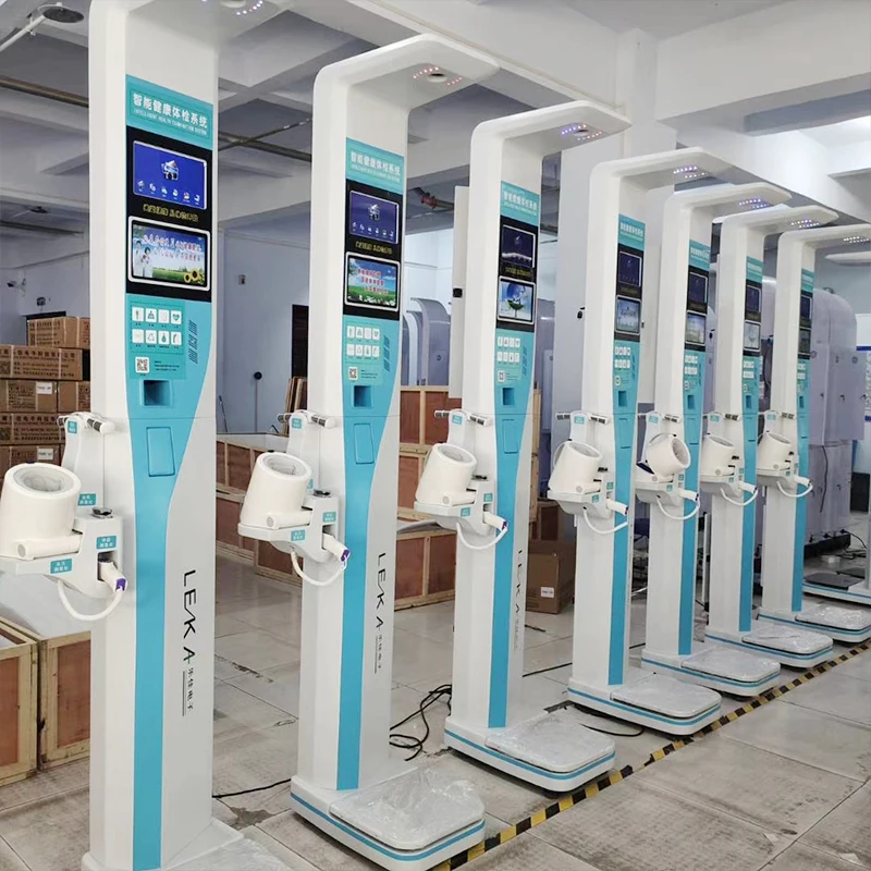 Medical self service body health checking machine coin operated weight height body fat analyzer scale