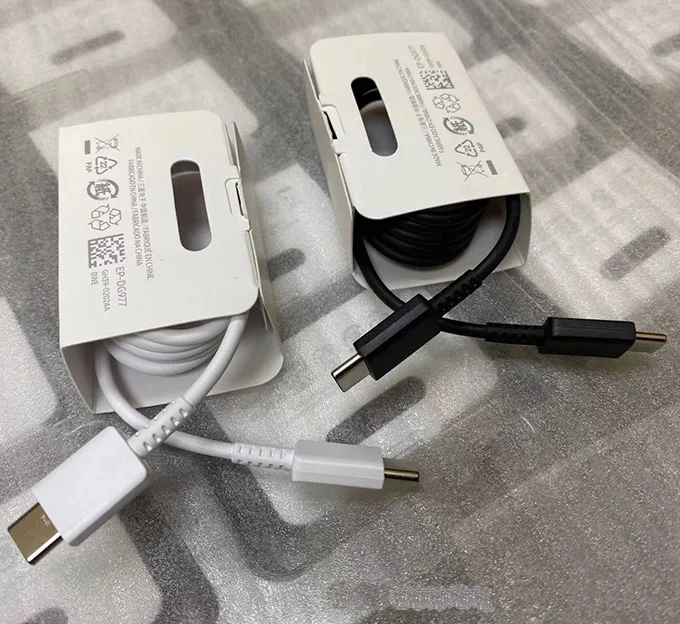 Original 3A fast charging type c cord USB phone wire USB-C to USB-C cable for Samsung Galaxy Note 20 S20 S21 S22 charger cable