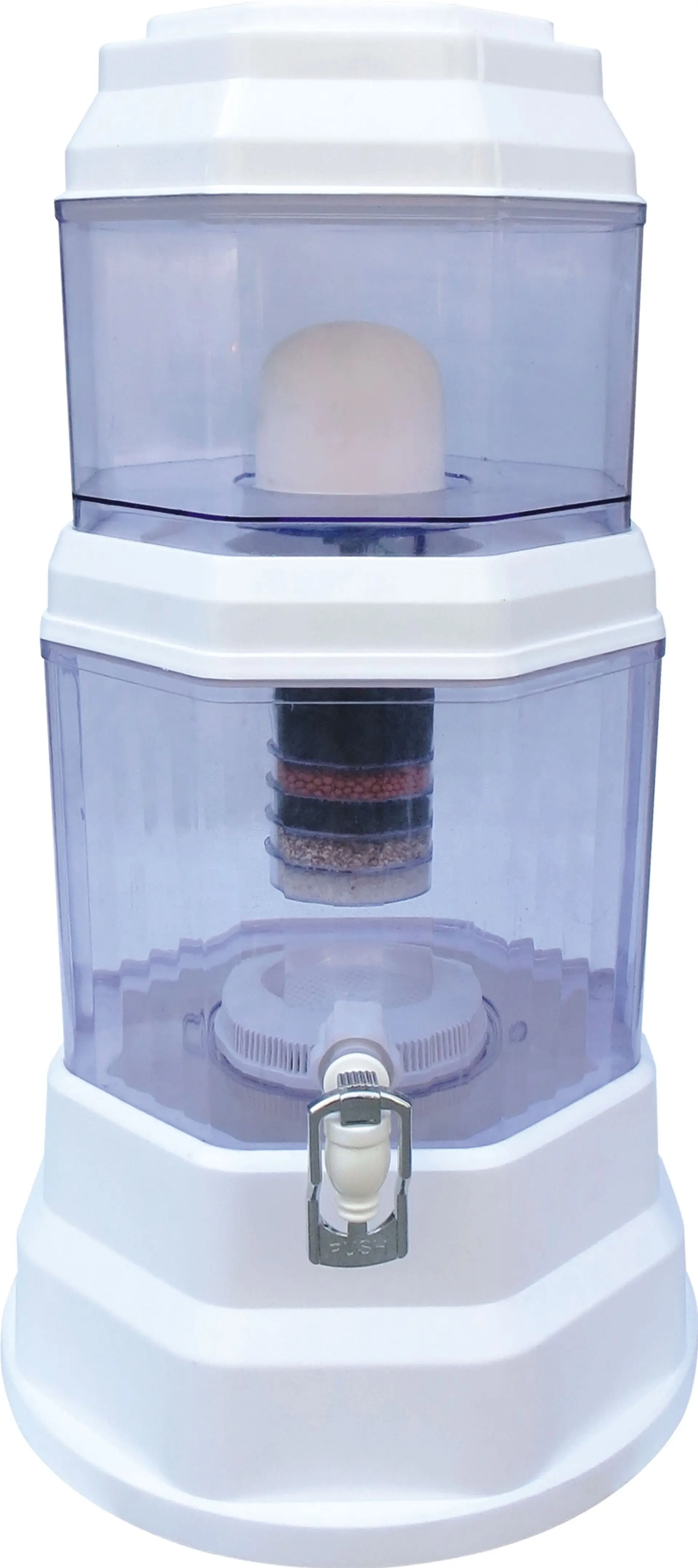 28L non electric household water purifier filtration system ion generator ultrafiltration water purification system bottle