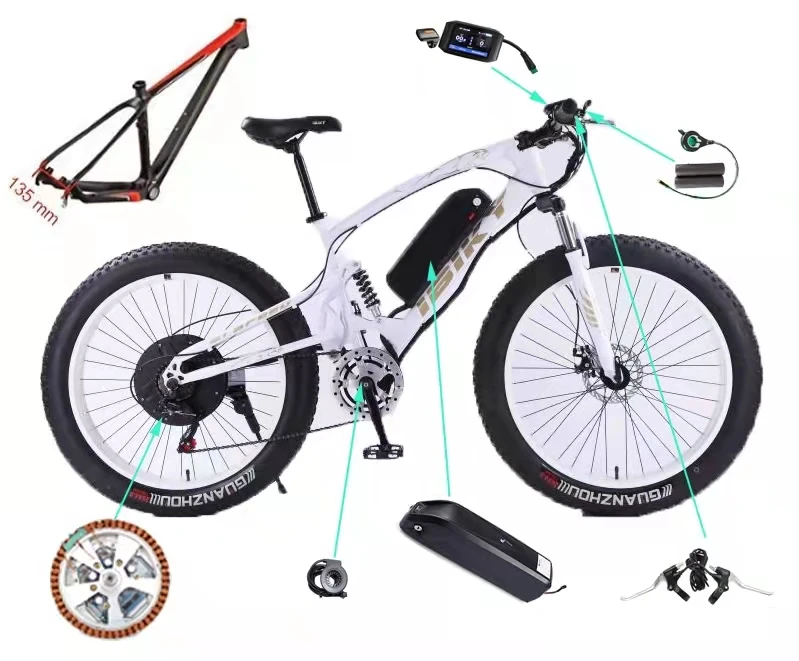 48V 500W ручной Электрический миксер для теста conversion kit с 48V 11.6ah литий-ионный аккумулятор