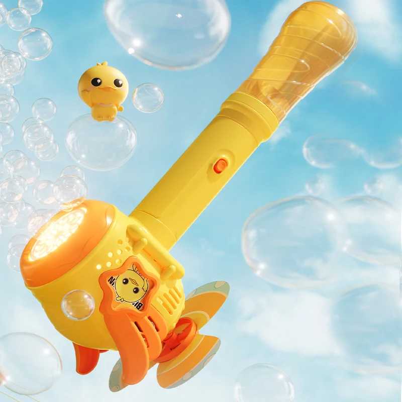 HN Factory Direct Sales Of Kids Outdoor Toys 12 Holes Bubble Guns Electric Angel Bubble Gun Machine