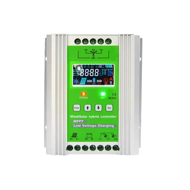 MPPT solar wind hybrid inverter charge controller 12v 24v 48v for 300w 400w 500w 600w 800w wind turbine