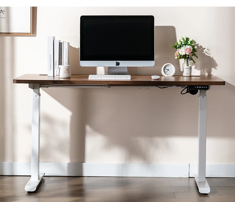 Height adjustable metal frame sit stand desk electric height adjustable desk standing
